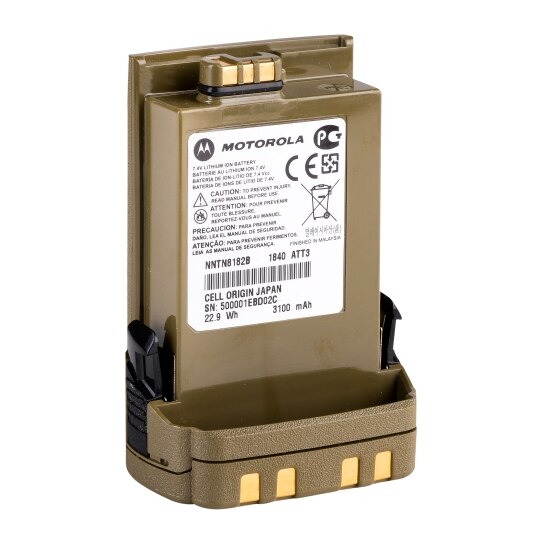 NNTN8182B NNTN8182 - Motorola SRX 3100 mAh LiIon Battery, Coyote Brown