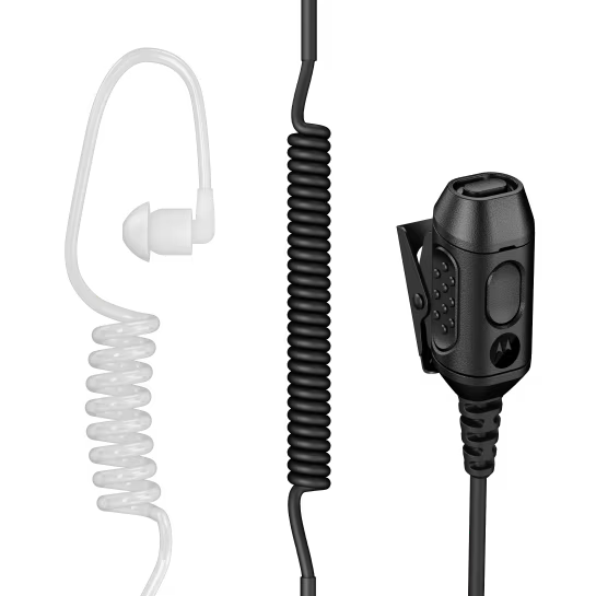 PMLN8709A PMLN8709 - Motorola 2-Wire Surveillance Earpiece w/Translucent Tube, Extra Loud, 3.5mm Audio Jack