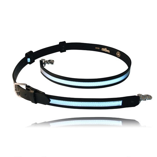 6543RXL-1 - Boston Leather Firefighters Radio Strap, Reflective, XL