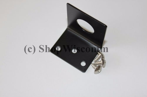 Tram 1255 3/4" Hole BLACK Stainless Steel L-Bracket