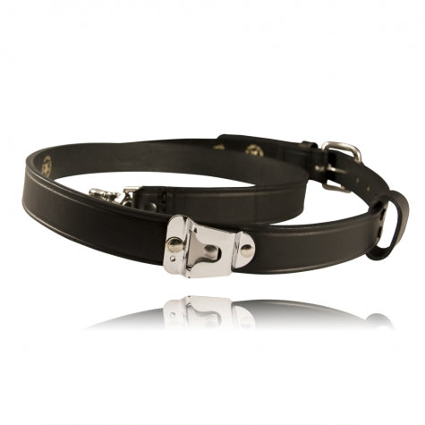 6542XL-1 - Boston Leather Firefighters Radio Strap, XL w Motorola Clip, 8" Longer - AY000229A01