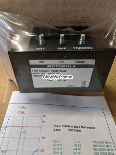 EQ000103A02 - Motorola MULTIPLEXER,_ALL BAND, APX8500, VEHICLE