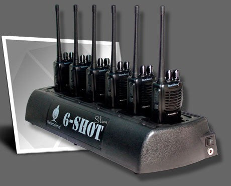6-Shot Slim 6-Unit Charger for Motorola BPR40 Radio