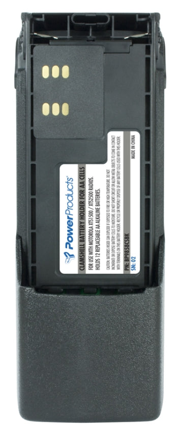 BP9858CSBK - Power Products ALKALINE CLAMSHELL FOR MOTOROLA XTS2500 HT1250