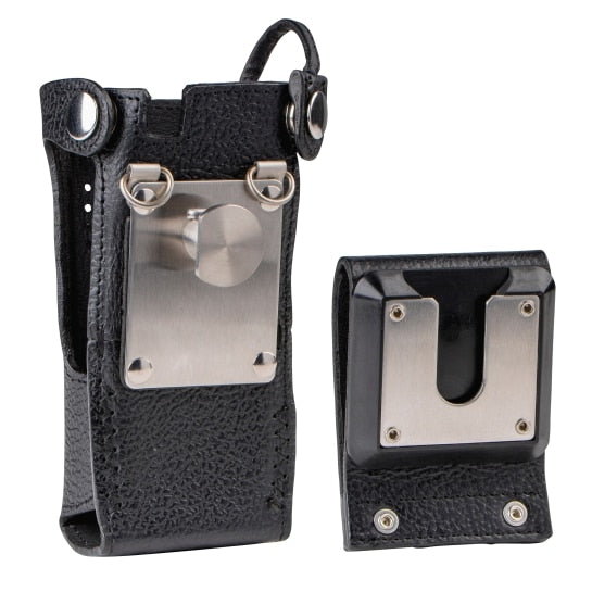 PMLN7905A PMLN7905 PMLN5876 - Motorola Leather Carry Case with 3" fixed belt loop for short batteries