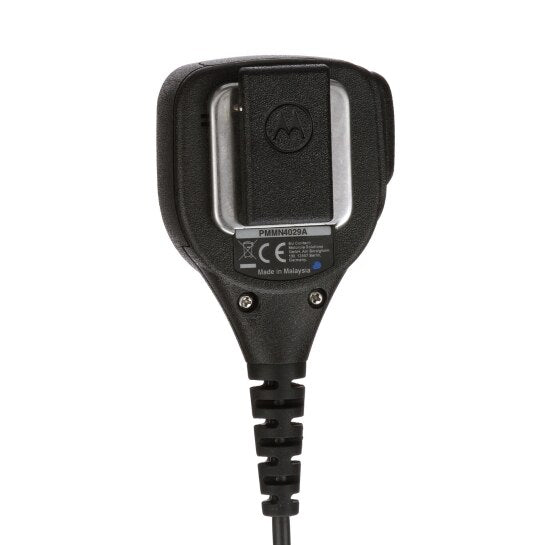 PMMN4029A PMMN4029 - Motorola Remote Speaker Microphone with IP57 Rating, Coiled Cord No Earplug