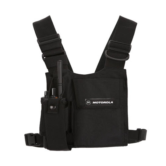 HLN6602A HLN6602 - Universal Chest Pack with Radio Holder, Pen Holder and Velcro Secured Pouch