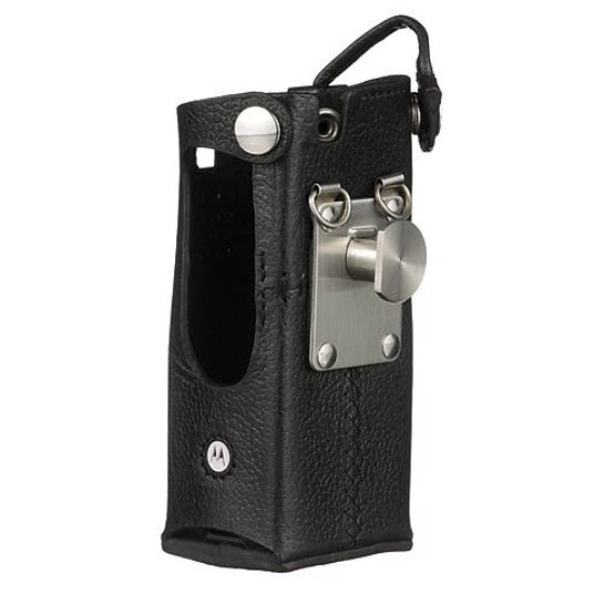 PMLN7906A PMLN7906 PMLN5875 - Motorola Leather Carry Case with 2.75" swivel belt loop for short batteries