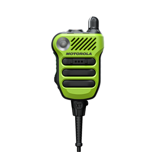 PMMN4154A PMMN4154 - Motorola XVE500 DIV 1 REMOTE SPEAKER MIC, HIGH IMPACT GREEN WITH KNOB, UL