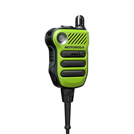 PMMN4154A PMMN4154 - Motorola XVE500 DIV 1 REMOTE SPEAKER MIC, HIGH IMPACT GREEN WITH KNOB, UL