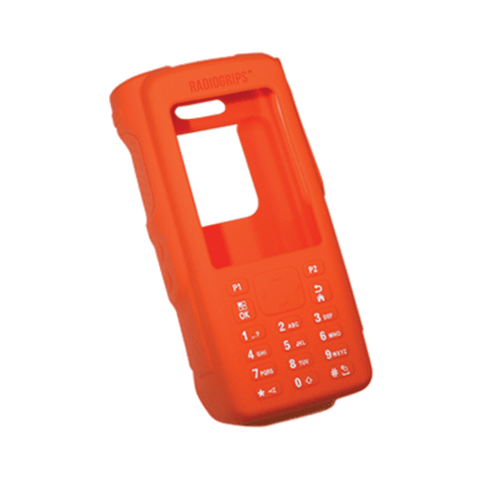 Radio Grips - MotoTRBO XPR7000 Series with Keypad - Silicone Carry Case ORANGE