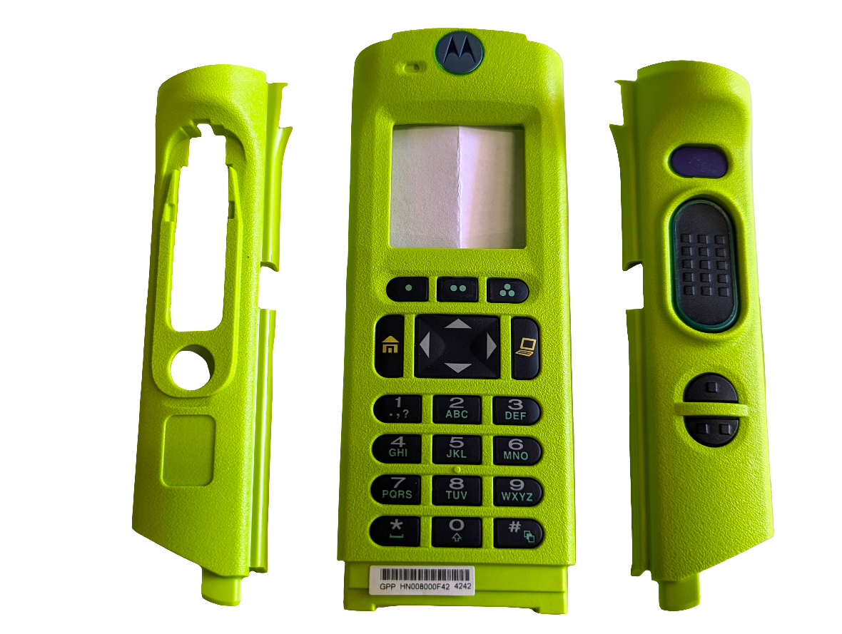 KT000034C03 KT000034C01 - Motorola Service Kit, 3pcs Front Housing, Dual Display, Full Keypad (Green)