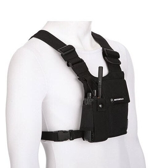 HLN6602A HLN6602 - Universal Chest Pack with Radio Holder, Pen Holder and Velcro Secured Pouch