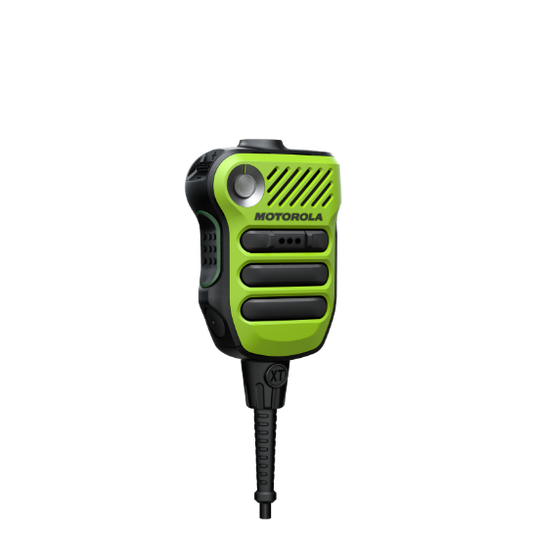 PMMN4172A PMMN4172 - Motorola XVE500m Div 1 Remote Speaker Microphone, High Impact Green Without Knob, Ul, GCAI Mini