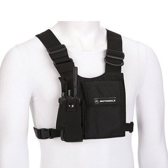 HLN6602A HLN6602 - Universal Chest Pack with Radio Holder, Pen Holder and Velcro Secured Pouch
