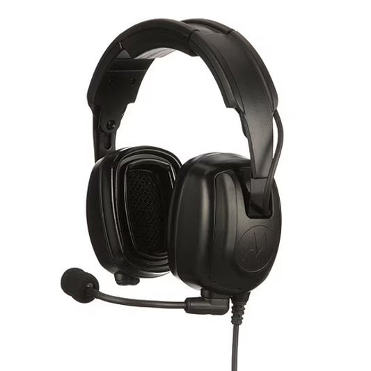 PMLN7465A PMLN7465 - Motorola Heavy-Duty, Over-the-Head Headset With Noise-Canceling Boom Microphone