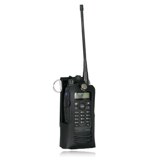 5706RC-1 - Boston Leather Radio Holder For MOTOROLA MotoTRBO XPR6550 Kenwood TK-2180 TK-3180