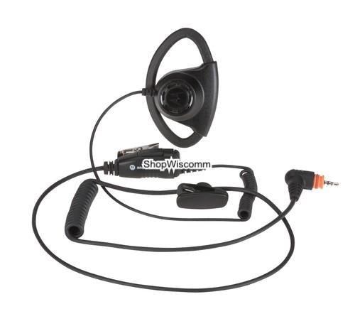 PMLN7159A PMLN7159 - Adjustable D-style earpiece with in-line microphone and push-to-talk, black