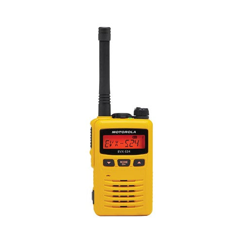 Motorola Solutions EVX-S24 Digital DMR / Analog UHF 403-470 Mhz Portable Radio - YELLOW
