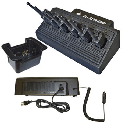 6-SHOT 6-UNIT BATTERY CHARGER FOR ALL POPULAR RADIOS