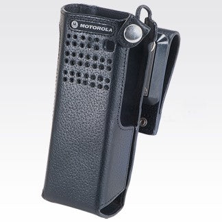 PMLN5324C PMLN5324 - Motorola Leather Carry Case with 2.75in swivel belt loop for short batteries