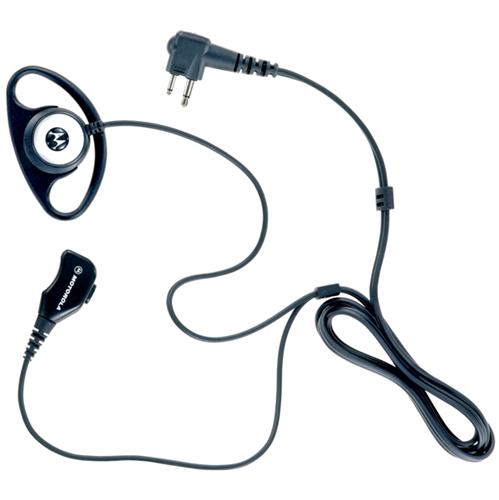 PMLN5001A PMLN5001 - Motorola D-Style Earpiece with microphone and push to talk. Two pin connector.