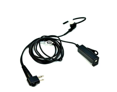 RLN4895A RLN4895 - 2-Wire Surveillance Kits With Combination Microphone and PTT, Black