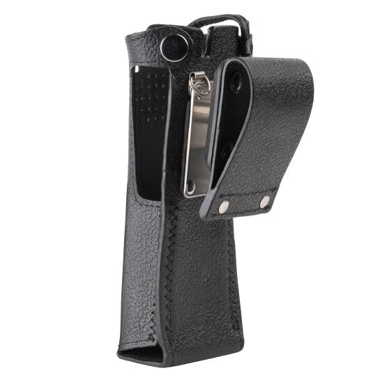 PMLN5877A PMLN5877 - Motorola Leather Carry Case with 2.75" swivel belt loop for medium batteries